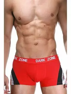 Яркие боксеры с подкладкой на передней панели красного цвета DARKZONE RTDZN4106