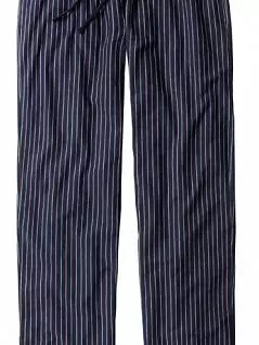 Полосатые брюки для дома и отдыха синего цвета Ceceba FM-30529-2550