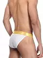 Тонкие танга из высококачественной микрофибры белого цвета Oboy 6980c02