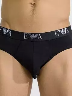 Набор хлопковых брифов (белый, черный, синий) (3шт) Emporio Armani RT111734_CC715 56110