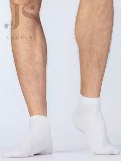 Гладкие носки из хлопка Omsa JSCLASSIC 201 (5 пар) bianco