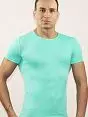 Яркая мужская футболка зелёного цвета Romeo Rossi Sexy Shirts RR503 зелёный распродажа
