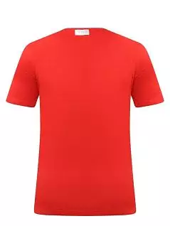 Мужская футболка с крупным принтом на груди красного цвета BIKKEMBERGS BKK2MTS04cRed