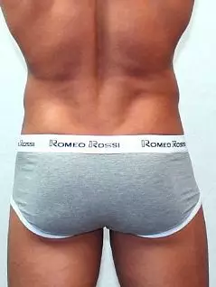 Удобные серые мужские трусы с анатомическим гульфиком Romeo Rossi Heaps R366-3