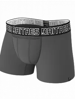 Боксеры на эластичном поясе с жаккардовым логотипом DAITRES BCL-03-D Серый