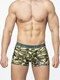 Трусы-боксеры с принтом "милитари" из тонкого эластичного модала Salvador Dali DTТсд28021 Хаки-зеленый