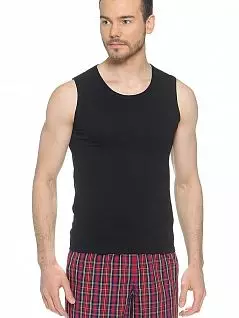 Хлопковая майка с добавлением эластана Jolidon DTММ19бл Black