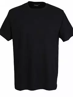 Мягкая футболка из однотонной ткани (2шт) GOTZBURG FG741274/S-3XL Черный/Черный