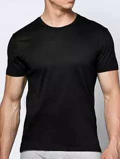 Практичная футболка из высококачественного мягкого хлопка ATLANTIC MW62412черный
