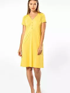 Элегантная сорочка с планкой с изящными пуговицами-жемчужинами Turen LT3293 Turen желтый
