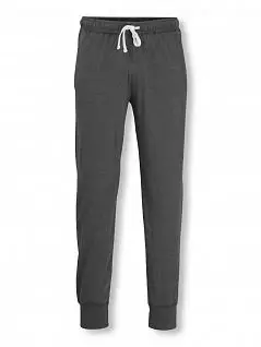 Удобные брюки на манжетах с эластичным поясом темно-серого цвета Ceceba FM-30800-821