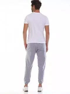 Удобные мужские штаны из мягкого трикотажа серого цвета PECHE MONNAIE №008 Серый