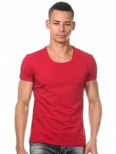 Яркая футболка из хлопка бордового цвета DARKZONE RTDZN8506
