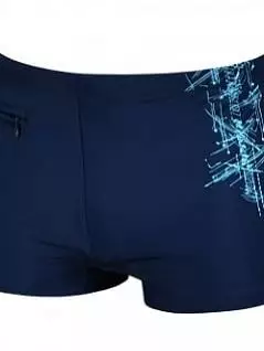 Трикотажные плавки с боковым карманом на "молнии" синего цвета Naturana FM-72821-022