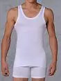 Классическая майка из 100% хлопка белого цвета HOM 08849cW5
