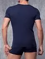 Мужская фиолетовая футболка с широким воротником Doreanse Macho Style 2820c56