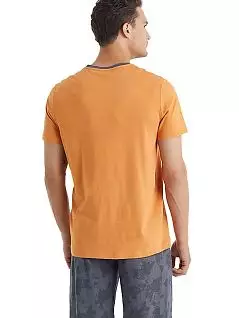 Стильная пижама (футболка с V-образным вырезом и шорты с принтом) LTBS40032 BlackSpade оранжевый
