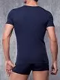 Мужская фиолетовая футболка с широким воротником Doreanse Macho Style 2820c56 распродажа