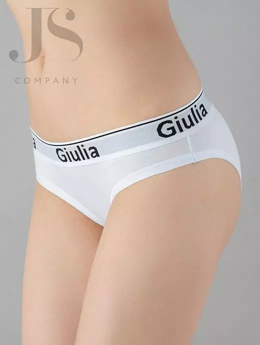 Слипы с заниженной линией талии из эластичного хлопкового полотна Giulia JSCOTTON SLIP 02 bianco
