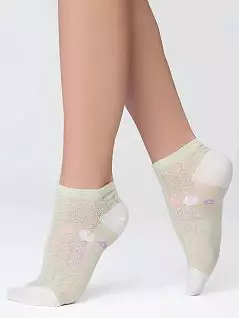 Привлекательные женские носки из нежного тканого рисунка Giulia JSWS2 SUMMER 03 (5 пар) menta gul
