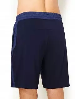 Комфортные шорты из модала на широкой резинке с завязками Jockey 500784H (муж.) Синий 499