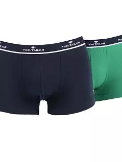 Набор боксеров на пришивной резинке (2шт) (темно-синие, зеленые) Tom Tailor RT8788/6061-99