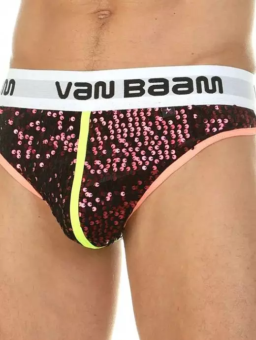 Мужские трусы тонги с красными пайетками Van Baam 39836 Мужские трусы тонги с красными пайетками Van Baam 39836