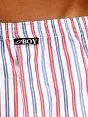 Мужские белые семейные трусы в красно-синюю полоску Oboy 06-6021-58-2 Trendy Boy