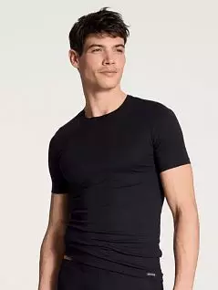 Облегающая футболка из шелковистого хлопка (Пима) CALIDA 14661к Черный 992