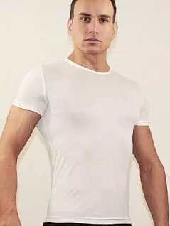 Модная футболка из полиэстра белого цвета ROMEO ROSSI R00511