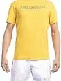 Эластичная футболка с надписью бренда желтого цвета BIKKEMBERGS BKK1MTS01cYellow