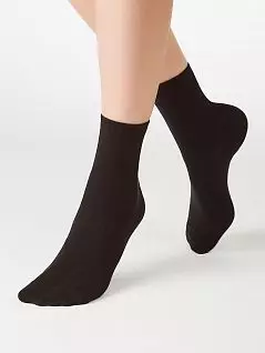 Гладкие носки из высококачественного хлопка MiNiMi JSMINI COTONE 1202 (5 пар) nero
