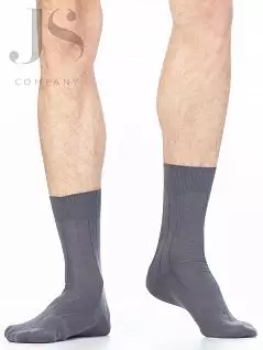 Всесезонные носки на однобортной резинкой и кеттельным швом Omsa JSCLASSIC 208 (5 пар) grigio scuro oms