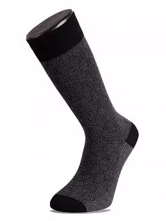 Мужские носки из модала и полиамида с мелким геометрическим рисунком "ромбы" LT2928 Sis синий (3 пары)