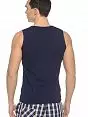 Эластичная майка облегающего кроя Jolidon DTММ19бл Darkblue