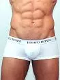 Белые короткие мужские трусы хипсы Romeo Rossi Heaps R5001-1