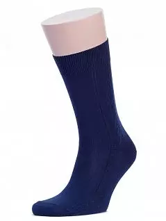 Комплект из 10 пар мужских носков с узором темно-синего цвета "RuSocks" M-340