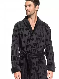 Оригинальный халат с легким массажирующим эффектом PÊCHE MONNAIE №937 черный