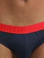 Набор брифов на красной пришивной резинке (2шт) Bikkembergs BKK1USP04cBlue