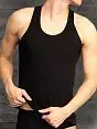 Мужская классическая хлопковая черная майка Doreanse Organic Cotton Collection 2001c01 распродажа