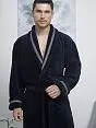 Махровый бамбуковый халат Five Wien FW1105 синий