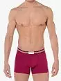 Мужские бордовые трусы макси HOM Beach College 01051cYP